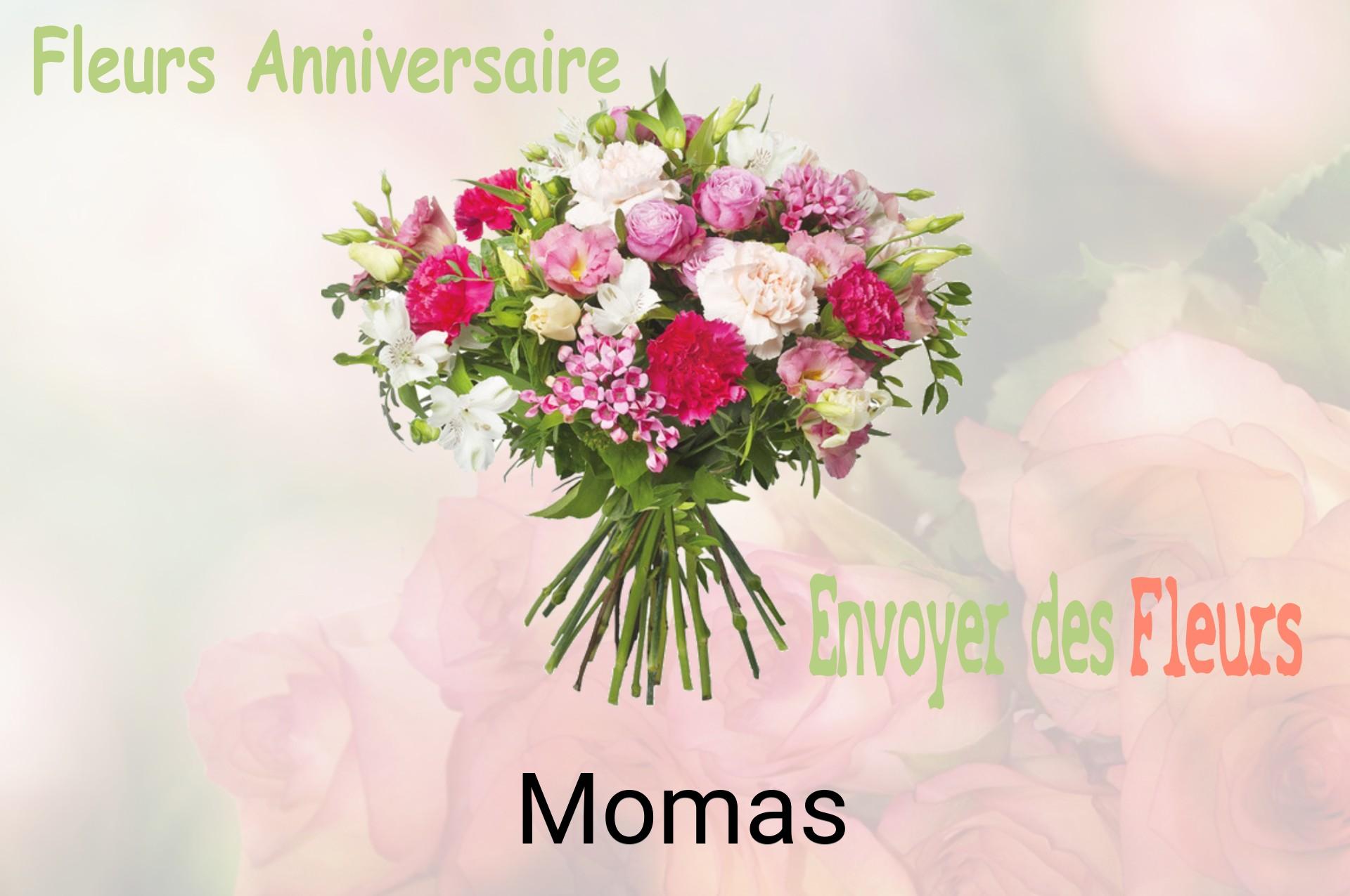 Bouquet de fleurs d’anniversaire livré à Momas